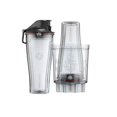 Juego de 2 vasos de 600 ml y adaptador Vitamix