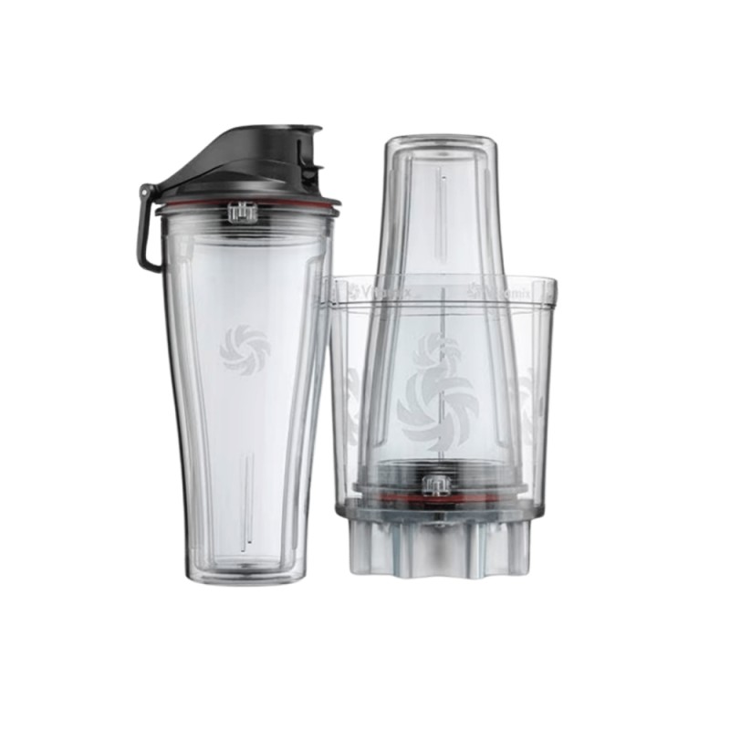 Juego de 2 vasos de 600 ml y adaptador Vitamix