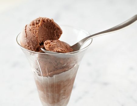 Helado de chocolate