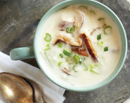 Sopa japonesa de miso con shiitake