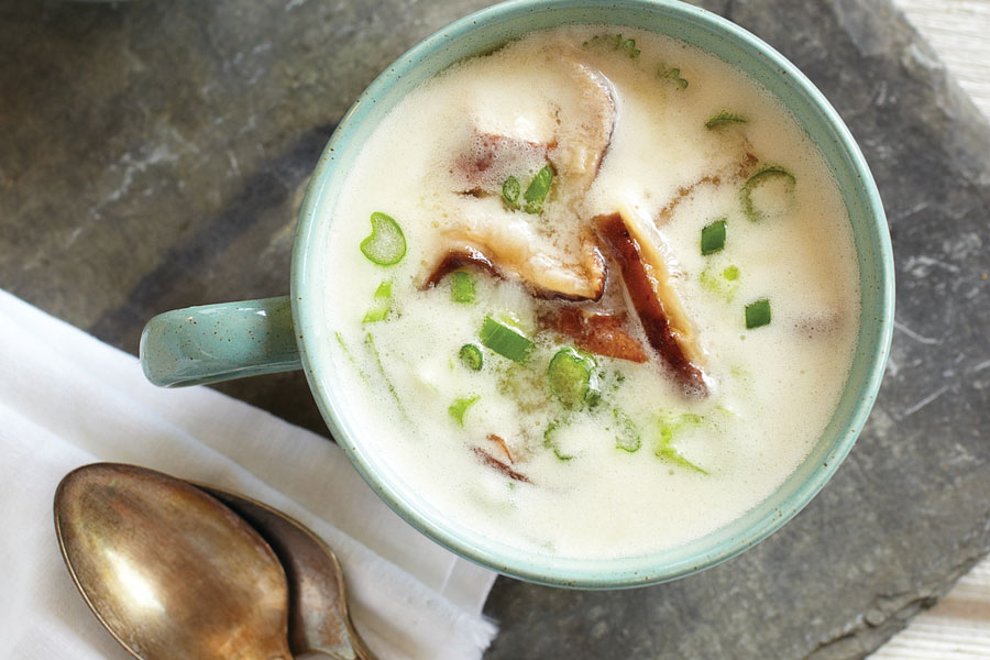 Sopa japonesa de miso con shiitake