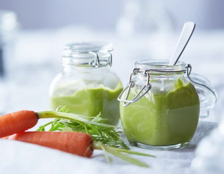 Puré de verduras y pollo