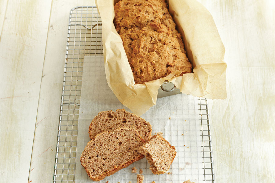 Pan integral de plátano con nueces 