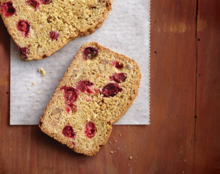 Pan de nueces y arándanos