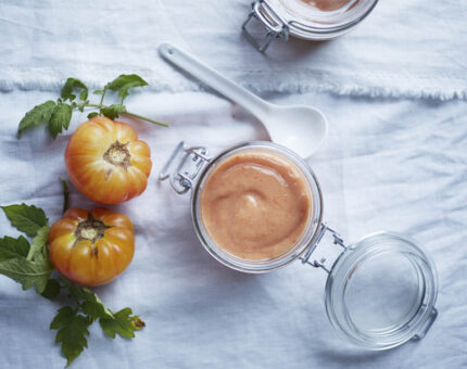 Papilla de arroz con tomate