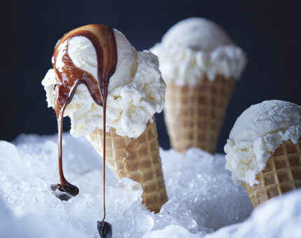 Helado de vainilla