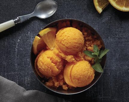 Helado de Naranja y zanahoria