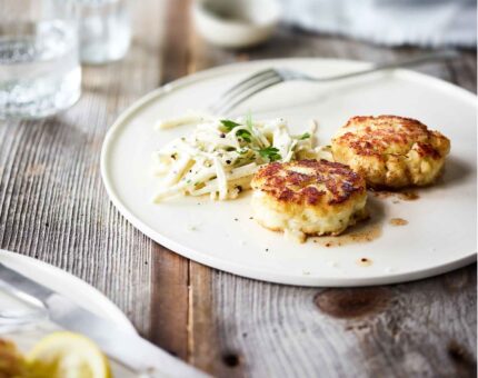 Pastelitos de pescado blanco