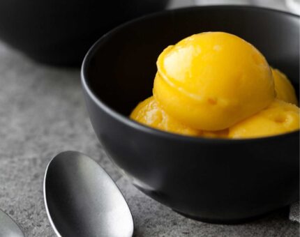 Sorbete de mango antioxidante