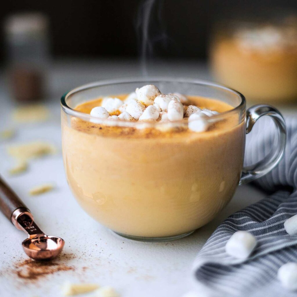 Chocolate blanco a la taza