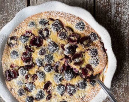 Tarta francesa de cerezas