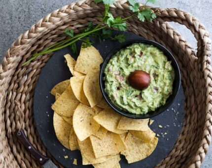 Guacamole con fruta