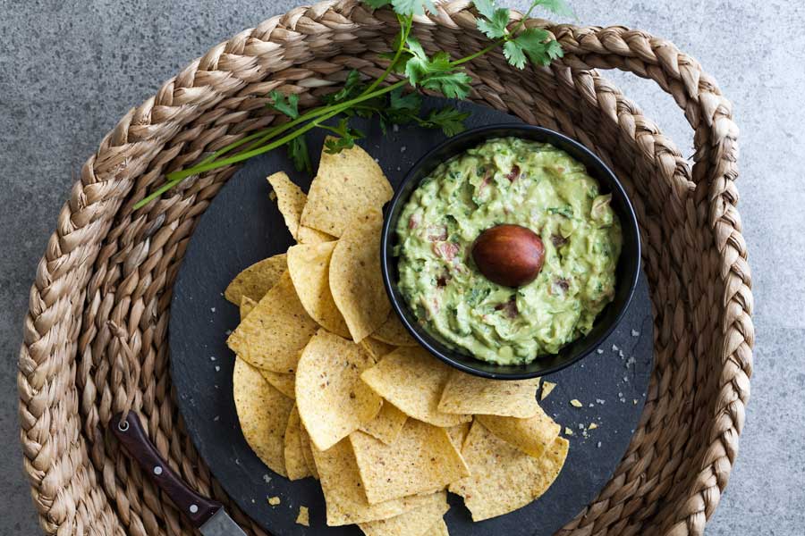 guacamole con frutas