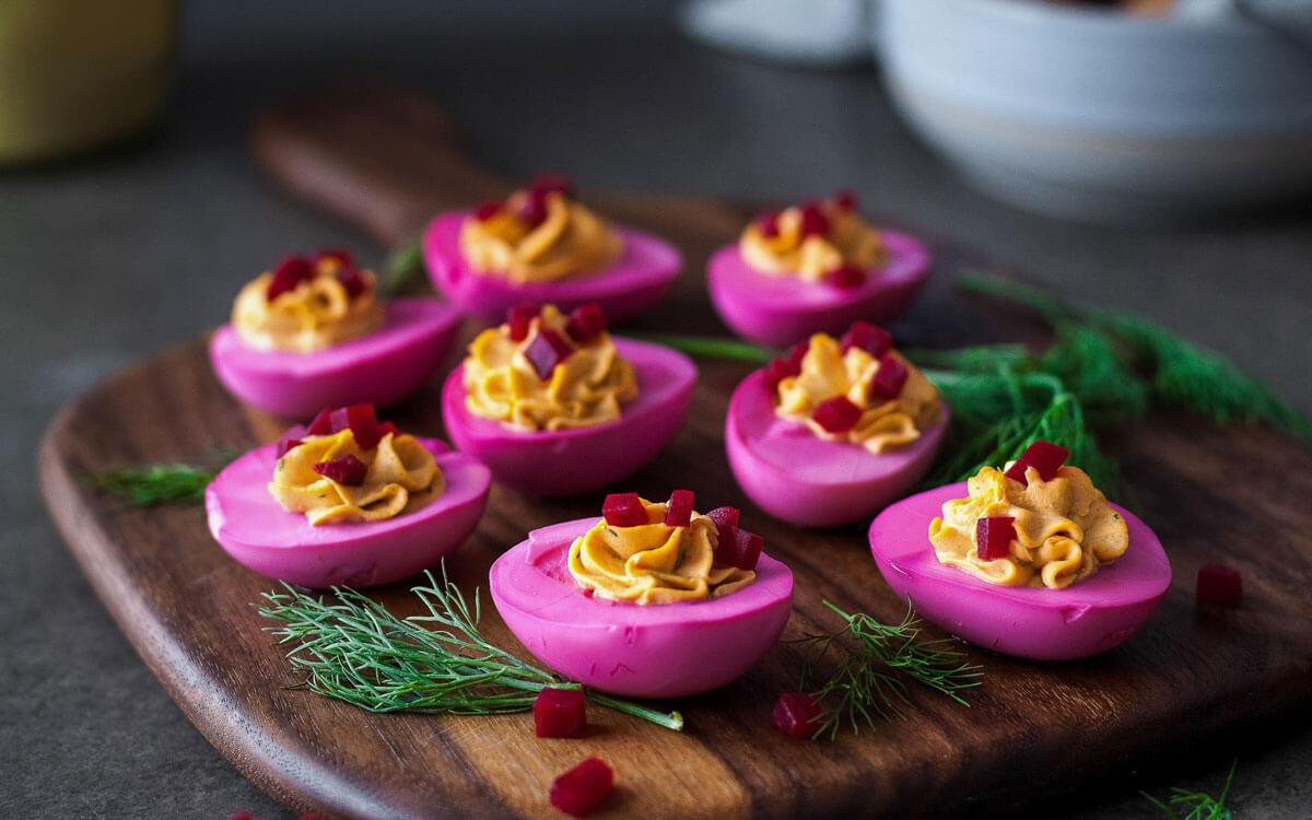 Agencia de viajes vestir Zapatos Receta de huevos rosas rellenos: fáciles y deliciosas - Menú de Navidad  Vitamix