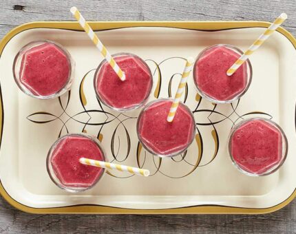 Smoothie antioxidante de frutos rojos