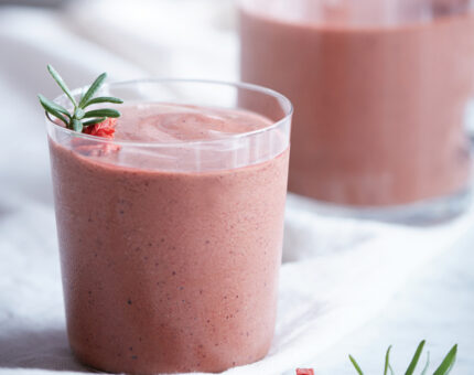 Batido de cereza con kombucha