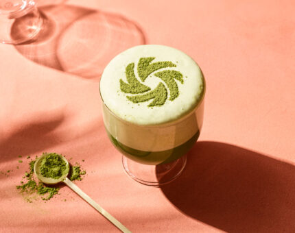 Espuma de matcha