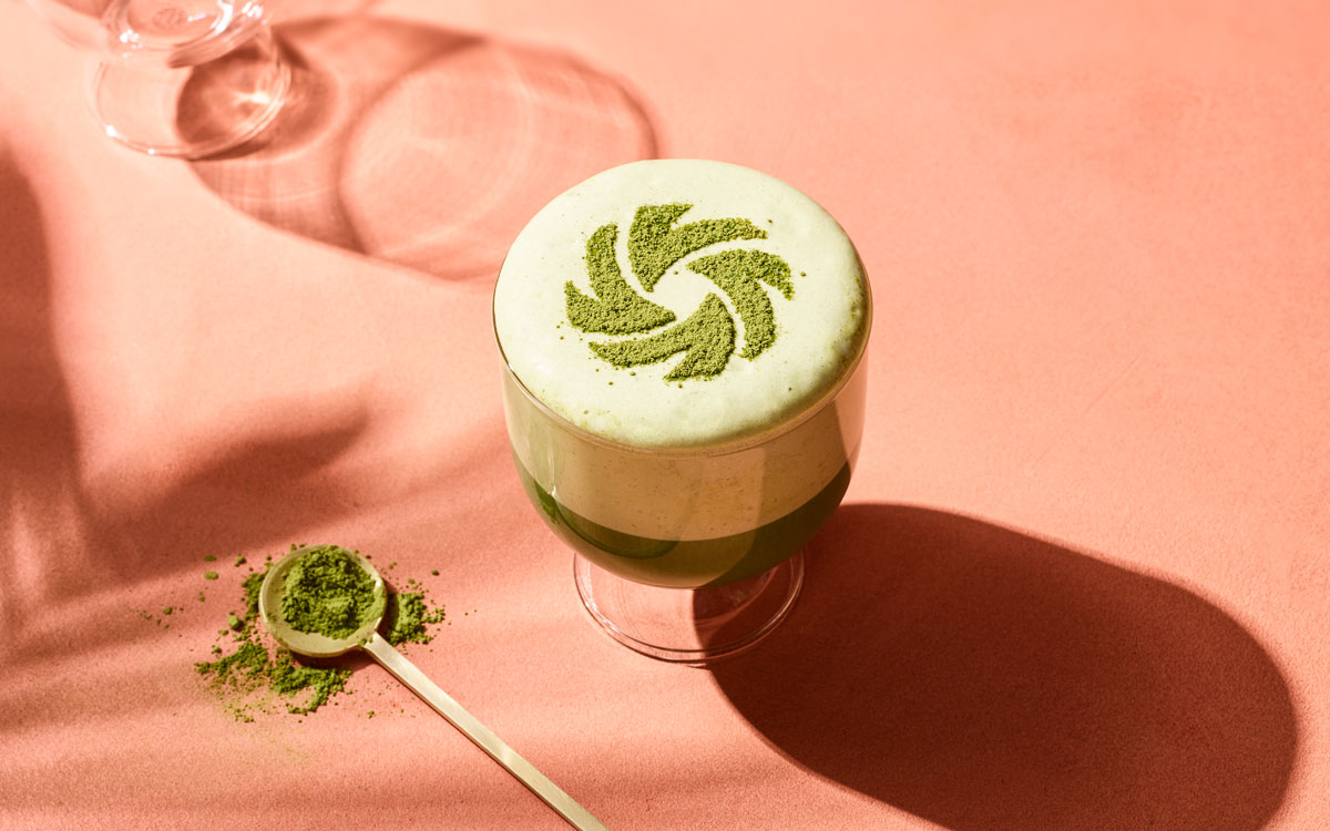 Espuma de matcha