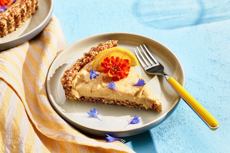 ración de tarta de limón