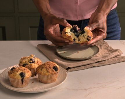 Muffins de arándanos